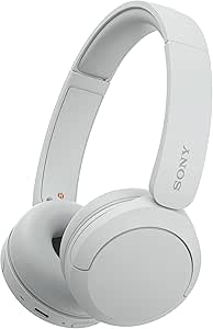 Sony WH-CH520 Kablosuz Bluetooth Kulaklık – Hızlı Şarj Fonksiyonlu 50 Saate Kadar Pil Ömrü, Kulak Üstü Modeli – Beyaz