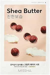 MISSHA Shea Yağı Özlü Besleyici ve Yoğun Nemlendirici Yaprak Maske (1ad) Airy Fit Sheet Mask Shea Butter