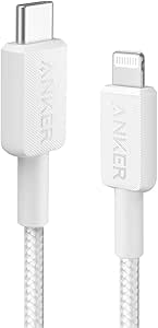 Anker 322 USB-C to Apple iPhone Lightning 1.8m MFI Lisanslı Şarj/Data Kablosu – Beyaz – A81B6