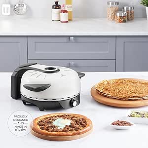 Karaca Gastro 10 in 1 Pizza ve Lahmacun Makinesi, Soft Cream