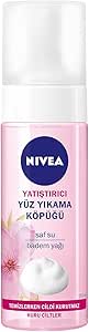 NIVEA Yüz Yıkama Köpüğü Yatıştırıcı 150 ml, Kuru Ciltler, Derinlemesine Yüz Temizleme, Doğal Badem Yağı ile Cilt Bakım