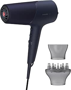 Philips Saç Kurutma Makinesi BHD510/10, İyonik Bakım, 3 Isı ve 2 Hız Ayarı, 2300W