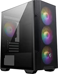 MSI MAG FORGE M100R Mini Tower PC Kasası – Temperli Cam, Micro-ATX ve Mini-ITX Özelliği, Mesh Ön Panel, Hub Denetleyicili 4 x 120mm ARGB Fanlar, Manyetik Toz Filtresi, USB 3.2 Gen 1 Tip-A Bağlantı Noktası