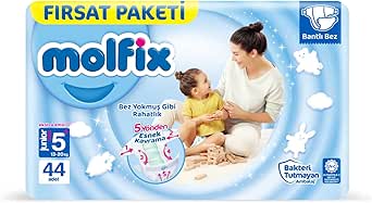 Molfix Bebek Bezi 3D Juniorplus 5+ Beden Fırsat Paketi 44 Adet