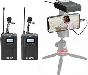 📌 Boya By-WM8 Pro-K2 UHF Çift Kanallı Kablosuz Mikrofon Sistemi