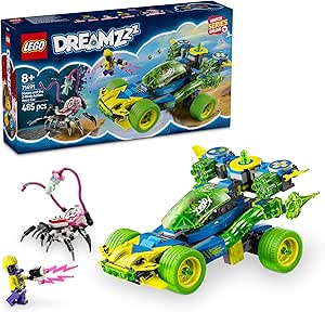 LEGO DREAMZzz Mateo ve Z-Blob Aksiyon Yarış Arabası 71491-8 Yaş ve Üzeri Kız ve Erkek Çocukları için Yaratıcı Oyuncak Araç Yapım Seti, Doğum Günü Hediyesi (485 Parça)