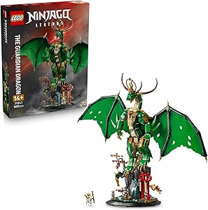 LEGO NINJAGO Muhafız Ejderha 71847 – 14 Yaş ve Üzeri Çocuklar için Usta Wu Minifigürü ve Detaylı Ejderha Figürü İçeren Koleksiyonluk Yaratıcı Oyuncak Yapım Seti, Doğum Günü Hediyesi (1650 Parça)