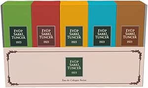 Eyüp Sabri Tuncer Silindir Cam Şişe Kolonya 5 Li Set (5 x 16 ml)