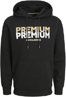 JACK %26 JONES Erkek JPRBLUGERE SWEAT HOOD PRAU23 Sweatshirt, Light Grey Melange, M