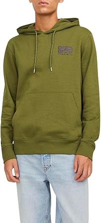 JACK & JONES JCOWAFFLE BACKPRINT SWEAT HOOD Sweatshirts Erkek