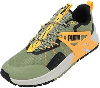 PUMA Erkek/Unisex Pacer + Trail-Calming Green-Sun Stream-PUMA Black Low Boot 42.5
