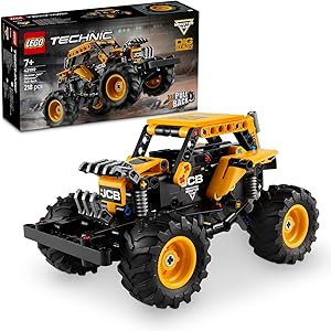 LEGO Technic Monster Jam DIGatron Çek–Bırak Oyuncak Kamyon – Yaratıcı Oyunları Seven 7 Yaş ve Üzeri Erkek ve Kız Çocukları için Araç Yapım Seti, Hediye Fikri 42199 (218 Parça)