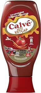 Calve Ketçap Acılı Mevsiminde Toplanan Domatesler Hafif Orta Acı 400 g
