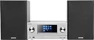 Kenwood M-9000S-S – Internet Radyo, DAB+, CD/USB ve Ses Akışı ile Akıllı Mikro Hi-Fi Sistemi, Gümüş Renk