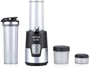 arnica Go Inox Kisisel Blender Siyah Gri