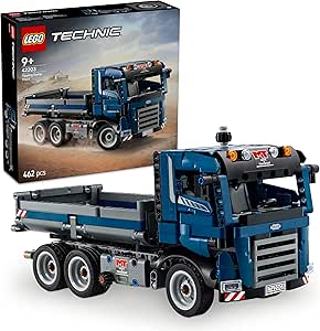 LEGO Technic Damperli Kamyon 42203 – 9 Yaş ve Üzeri Erkek ve Kız Çocukları için Direksiyon ve Hareketli Damper Kutusu İçeren Yaratıcı Araç Yapım Seti, Eğlenceli Doğum Günü Hediye Fikri (462 Parça)
