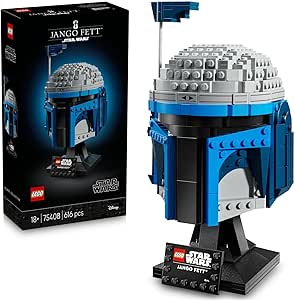LEGO Star Wars: Klonların Saldırısı Jango Fett Kaskı 75408 – Yetişkinler için İnşa Edilebilen Koleksiyonluk Model Yapım Seti (616 Parça)