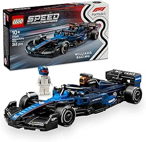 LEGO Speed Champions Williams Racing FW46 F1 Yarış Arabası 77249 – 10 Yaş ve Üzeri Kız ve Erkek Çocukları ile Yetişkin Motorseverler için Sürücü Minifigürü İçeren Yapım ve Sergileme Seti (263 Parça)