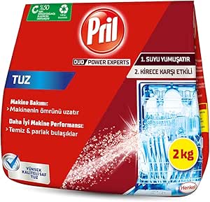 Pril Duo Power Experts Kirece Karşı Etkili Bulaşık Makinesi Tuzu (1 x 2000 g)