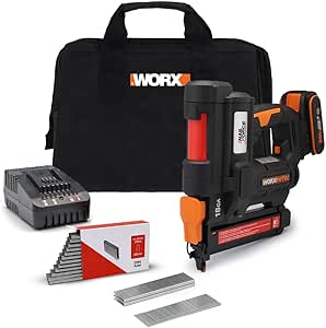 WORX WX844 20Volt/2.0Ah Li-ion 16-40mm Profesyonel Şarjlı Zımba Makinesi + 2700 Adet Yedek Zımba