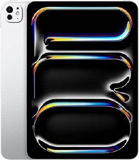 Apple iPad Pro 11 inç, M4 çip ile: Ultra Retina XDR Ekran, 2 TB, 12 MP Ön/Arka Kamera, LiDAR Tarayıcısı, Wi-Fi 6E, Face ID, Tüm Gün Süren Pil Ömrü — Gümüş Rengi