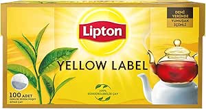 Lipton Yellow Label Demlik Poşet Siyah Çay 100’lü Paket