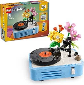 LEGO Creator 3’ü 1 Arada Çiçekli Pikap 31172-8 Yaş ve Üzeri Kız ve Erkek Çocuklar için Radyo ve Mikrofona Dönüşebilen Yaratıcı Oyuncak Yapım Seti, Müzik Oyuncakları Yaratıcı Hediye Fikri (366 Parça)