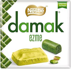 Nestlé Damak Ezme Antep Fıstığı Parçalı ve Ezmeli Beyaz Çikolata 55g