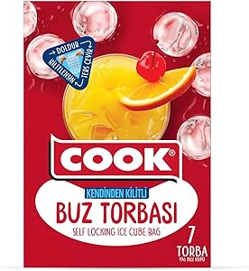 Cook Buz Torbası, Kendinden Kilitli (7 Adet/Kutu içi)