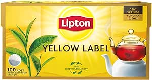 📌 Lipton Yellow Label Demlik Poşet Siyah Çay 100’lü Paket