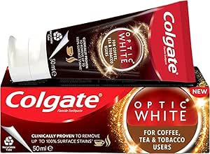 Colgate Optic White Kahve ve Çay Kullanıcıları İçin Beyazlatıcı Diş Macunu 50 ml