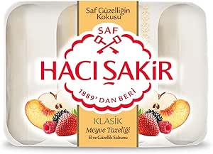 Hacı Şakir Klasik Meyve Tazeliği El ve Güzellik Sabunu 4×70 gr