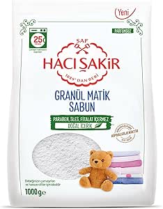 Hacı Şakir Granül Matik Sabun Otomatik Makineler İçin Sabun 25 Yıkama (1 x 1000 g)