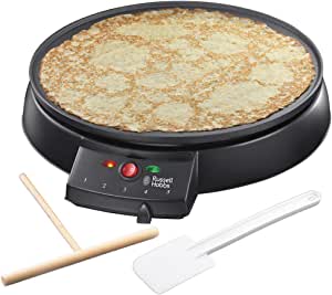 Russell Hobbs Fiesta Krep Makinesi, 30 cm çap, Yapışmaz Plaka, Oklava ve Krep Spatulası Dahil, 1000 Watt, 20920-56
