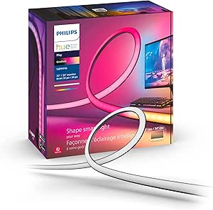 Philips Hue Gradient PC Monitör Akıllı Renkli Led Şerit, 32-34 inch, Aydınlatma