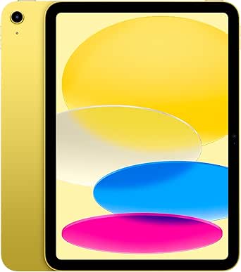 Apple A16 çipli iPad: 11 inç Liquid Retina Ekran, 512 GB, Wi-Fi 6, 12 MP Ön Kamera/12 MP Arka Kamera, Touch ID, Tüm Gün Süren Pil Ömrü — Sarı