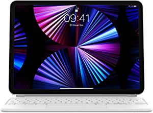 Apple Magic Keyboard: 11 inç iPad Pro ve iPad Air (4. ve 5. nesil) için iPad klavyesi ve kılıfı, harika yazma deneyimi, yerleşik trackpad, Türkçe F Klavye – Beyaz