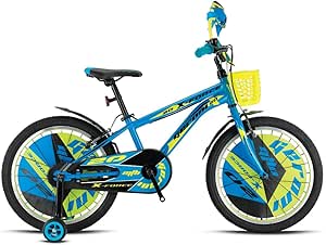 Geroni X-FORCE – 16″ MTB – 10′ – Vitessiz – V.B. – Mavi-Siyah/Neon Sarı