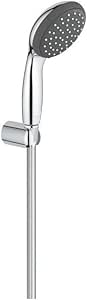 GROHE Vitalio Start 100 El Duşu Seti, 2 Akışlı, Düşmeye Dayanıklı, Su Tasarruflu, Kireç Önleyici Sistem, Duş Başlığı, Krom, 27950000