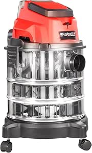 Einhell Akülü Islak/Kuru Süpürge TC-VC 18/20 Li S-Solo Power X-Change (18V, 20 L paslanmaz çelik hazne, üfleme bağlantısı, başlıklar + filtre dahil, akü dahil değildir) – 2347130