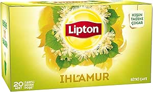 Lipton Ihlamur Harmanı Zarflı Süzen Poşet Bitki Çayı 20X1,6g