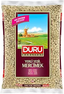 Duru Bakliyat Yeşil Mercimek,1000 Gr