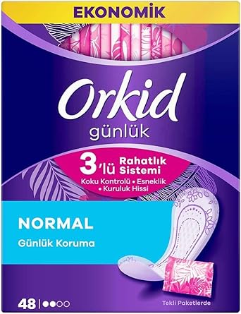 Orkid Günlük Ped Günlük Koruma Dev Ekonomi Paketi 48 Ped (Tekli Paketlerde)