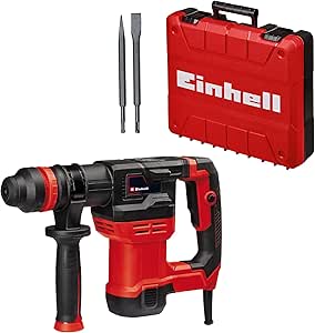 Einhell Kırıcı TE-DH 5 (5 J, SDS-plus Mandren, Titreşim Azaltıcı Sap, Esnek Ayarlanabilir Ek Sap, E-Box Dahil) – 4139135