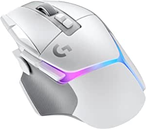 Logitech G G502 X PLUS LIGHTSPEED Kablosuz Oyun Mouse’u, LIGHTSYNC RGB Aydınlatma, LIGHTFORCE Hibrit Anahtarlı Optik Mouse, HERO 25K Oyun Sensörü, MacOS, Windows ve PC ile Uyumlu, Beyaz