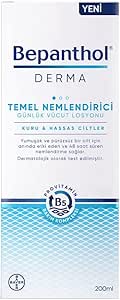 Bepanthol Derma Temel Nemlendirici Günlük Vücut Losyonu 200 ml l Kuru ve Hassas Ciltler