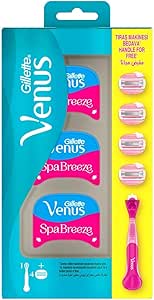 Gillette Venus Comfortglide Spa Breeze Kadın Tıraş Makinesi ve 4 Adet Yedek Tıraş Bıçağı