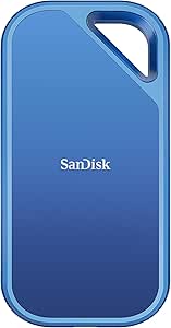 SanDisk Creator Pro taşınabilir NVMe SSD 2 TB, zorlu iş akışları için 2000 MB/s’ye kadar okuma/yazma hızları, 3 metre düşme koruması, IP65 su ve toz direnci, 1 ay Adobe