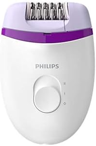 Philips BRE225/05 Satinelle Essential Kablolu Kompakt Epilatör, Mor