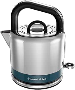 Russell Hobbs Distinctions 26421-70 Su Isıtıcısı [1,5 L] Paslanmaz Çelik Okyanus Mavisi (Hızlı Kaynatma Fonksiyonu, Çıkarılabilir Kireç Filtresi,Harici Su Seviyesi Göstergesi)